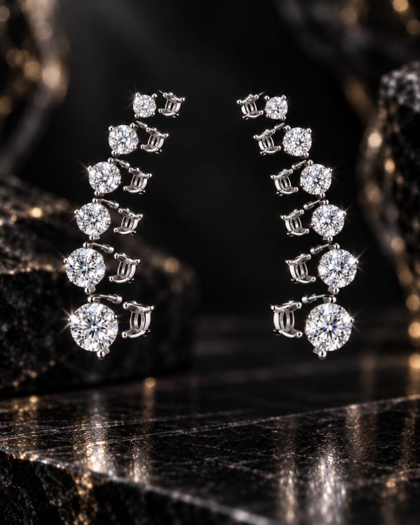 Boucles Ligne Multi-Pierres