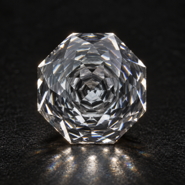 Moissanite Flower Cut — Grey — 1 ct