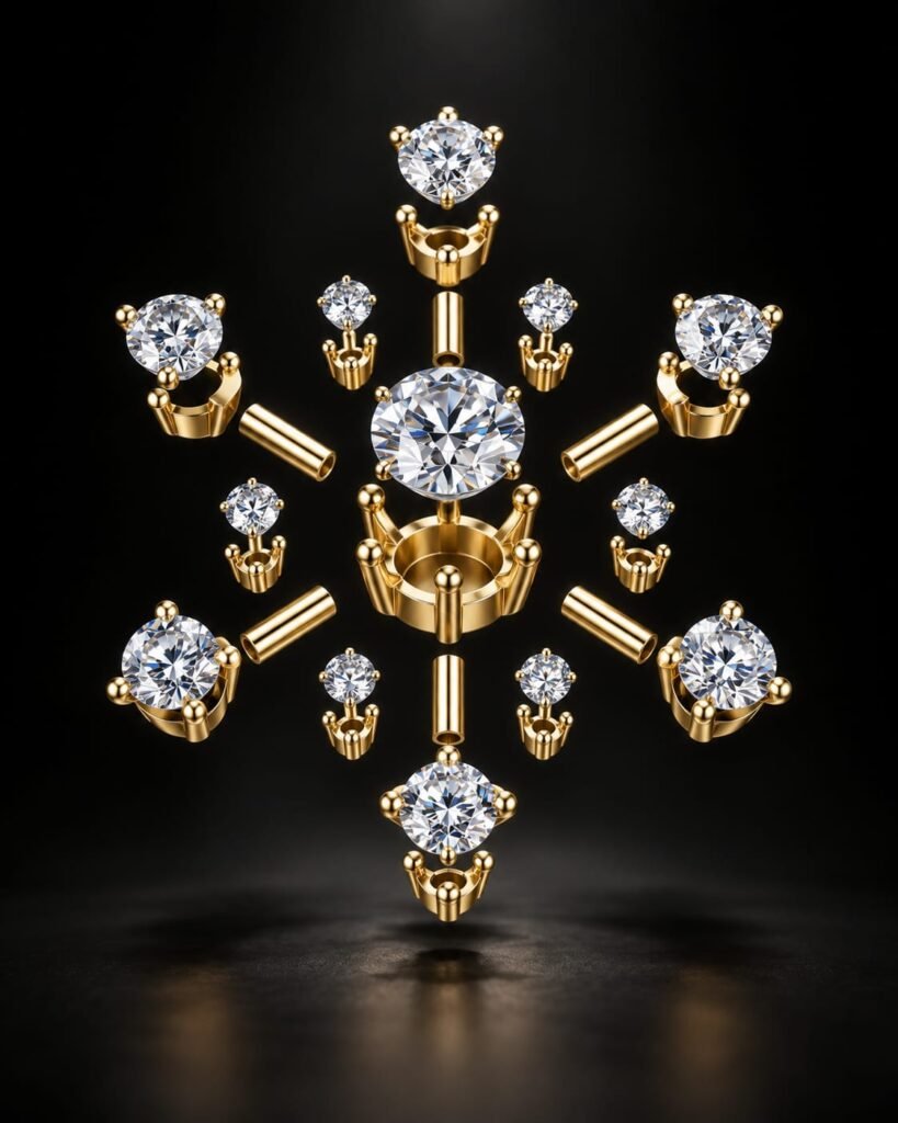 Pendentif Flocon — Gold