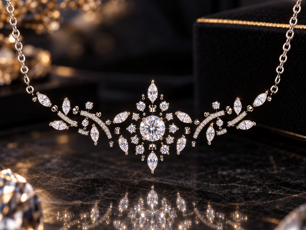 Pendentif Fleur Longue — Silver