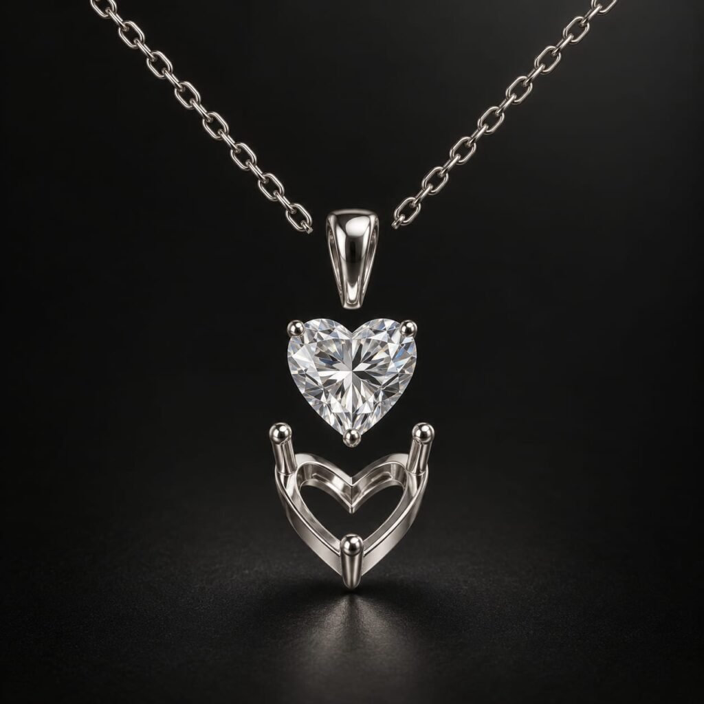 Pendentif Cœur — 2 ct