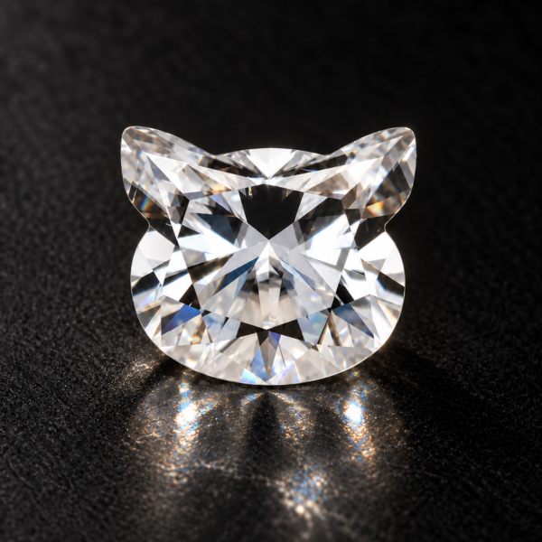 Moissanite Cat Cut — Blanche D / VVS1 — 2 ct